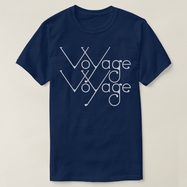 Desireless voyage Voyage 80s EuroPop T Shirt (Design framsida)