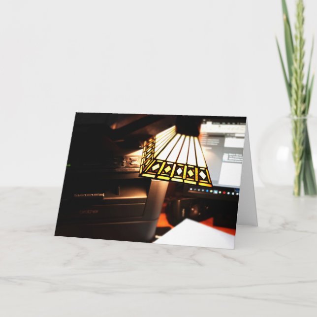 Desk Lamp Tack Kort (Framsida)