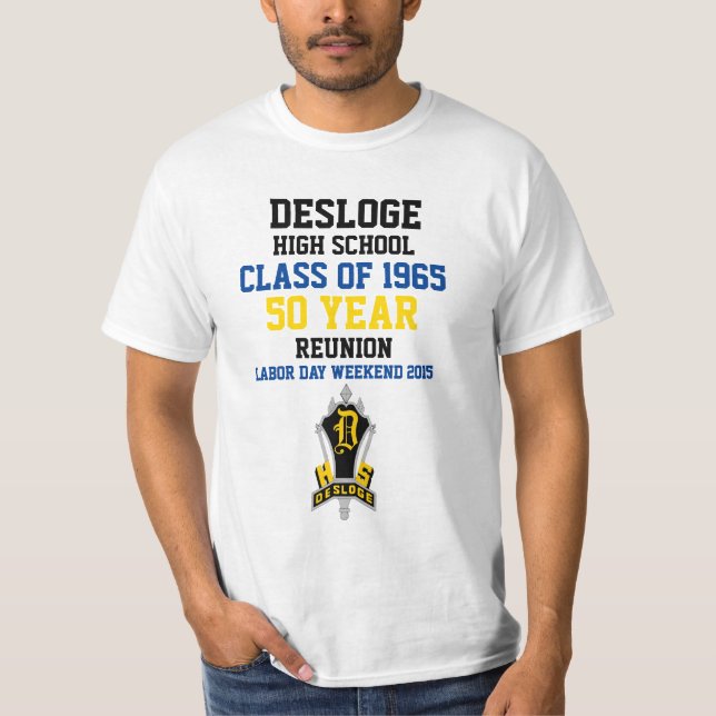 DESLOGE HIGH SCHOOL-KLASS AV 65 TEE (Framsida)