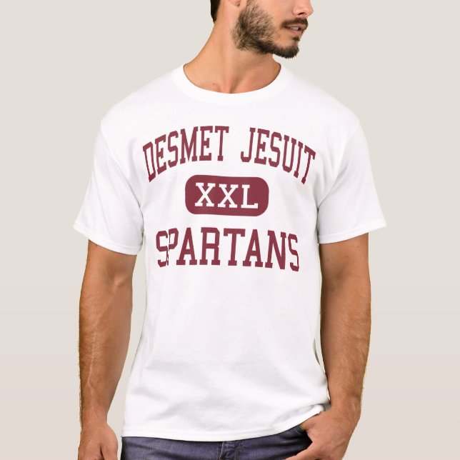 DeSmet Jesuit - Spartans - kick - St Louis Tee Shirt (Framsida)
