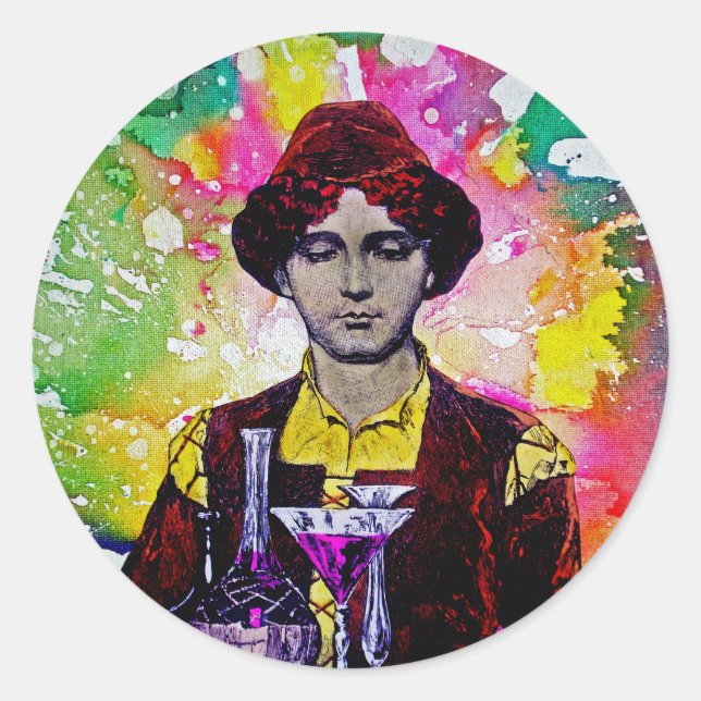 Desmond av Michael Moffa Runt Klistermärke (Framsida)