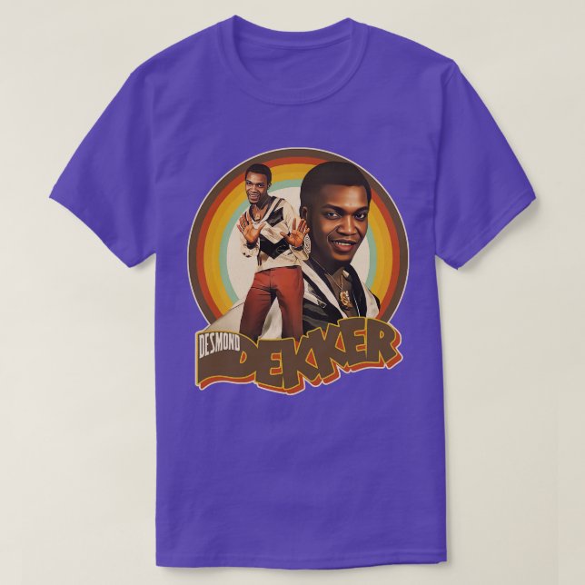 Desmond Dekker Retro Rocksteady Dub T Shirt (Design framsida)