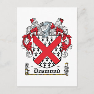 Desmond Family Crest Vykort