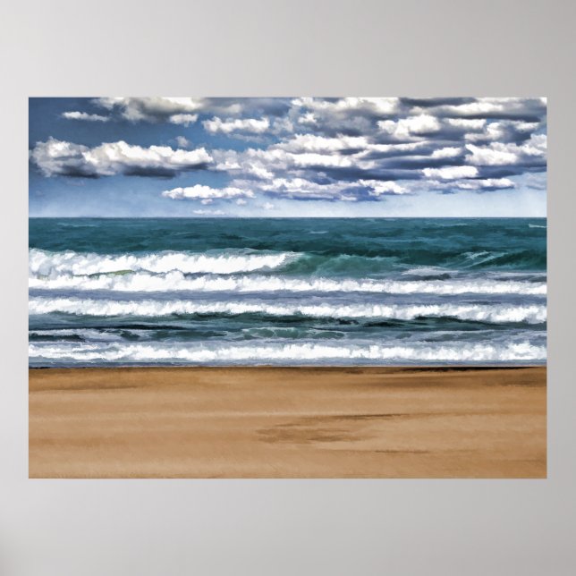 Desolat Beach Day Poster (Framsidan)