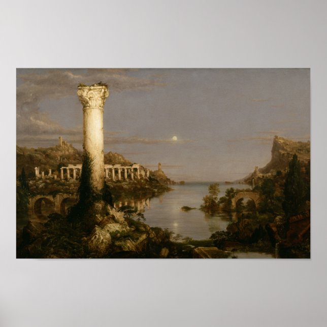 Desolation (1836) - Thomas Cole Empire Ruins Poster (Framsidan)