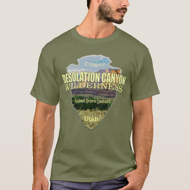 Desolation Canyon WA (pilhuvud) T Shirt (Framsida)