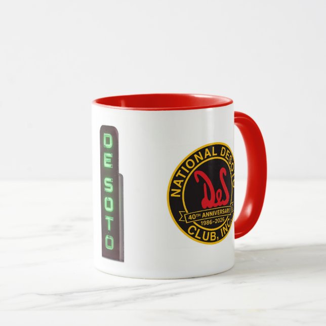 DeSoto Club Logos 2026-årsjubileum Mugg (Framsida höger)