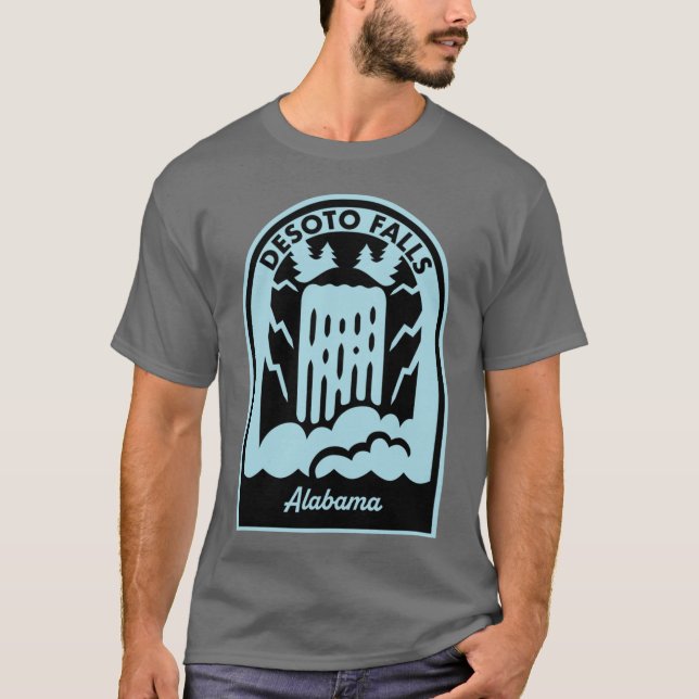 Desoto Falls Alabama T Shirt (Framsida)