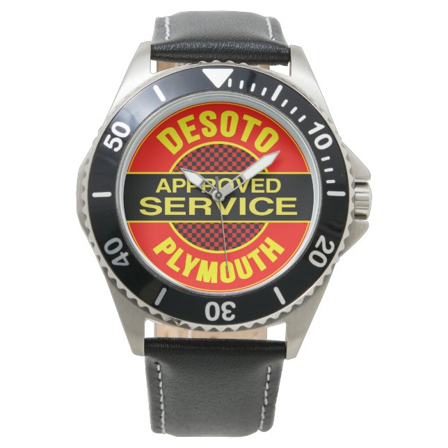 Desoto Plymouth Godkänd Service skylt klocka (Framsida)