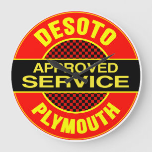 Desoto Plymouth godkända Service undertecknar tar Stor Klocka