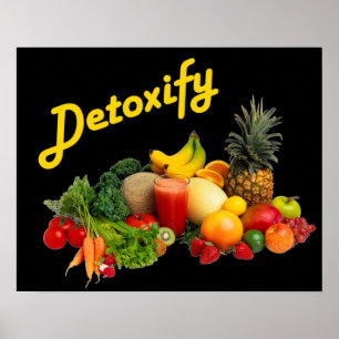 Desoxidera frukt och grönsaker poster