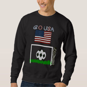 Despacito Go USA Flag Fotboll Fotboll Grafisk Lång Ärmad Tröja