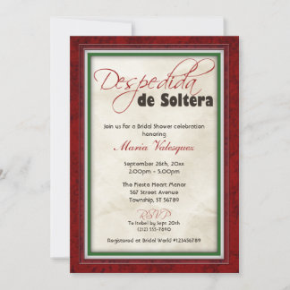 Despedida de Soltera Mexican Theme Möhippa Inbjudningar