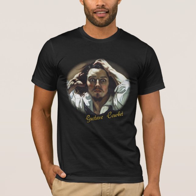 Desperat man av Gustave Courbet T Shirt (Framsida)