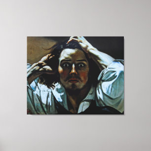 Desperate Man av Gustave Courbet Canvastryck