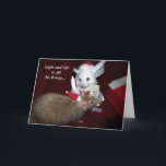 Despereaux Christmas Card Helgkort<br><div class="desc">Here's sweetheart Despereaux on the cover of a lovely Christmas card,   The inside features one of my holiday poems.  A smaller version of the cover photo also appears on back.</div>