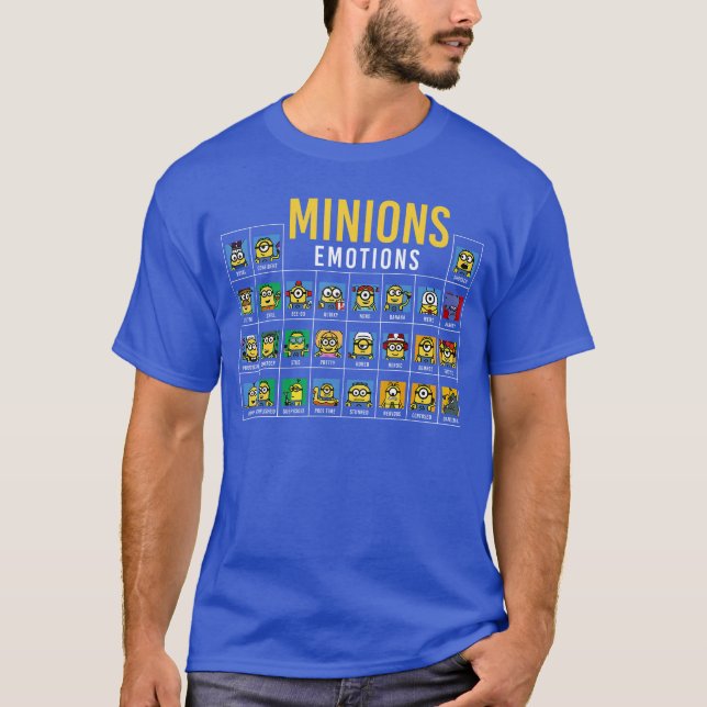 Despicable Me Minions Periodiska Systemet Minions  T Shirt (Framsida)