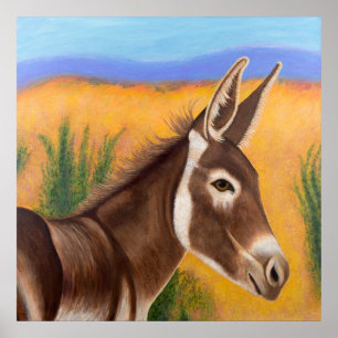 Desrt Burro Poster