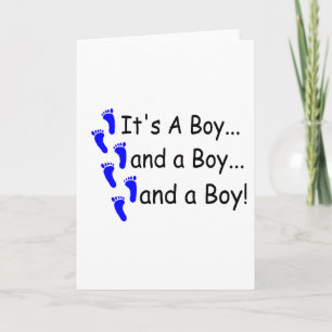 Dess A Boy Baby Triplets Meddelande