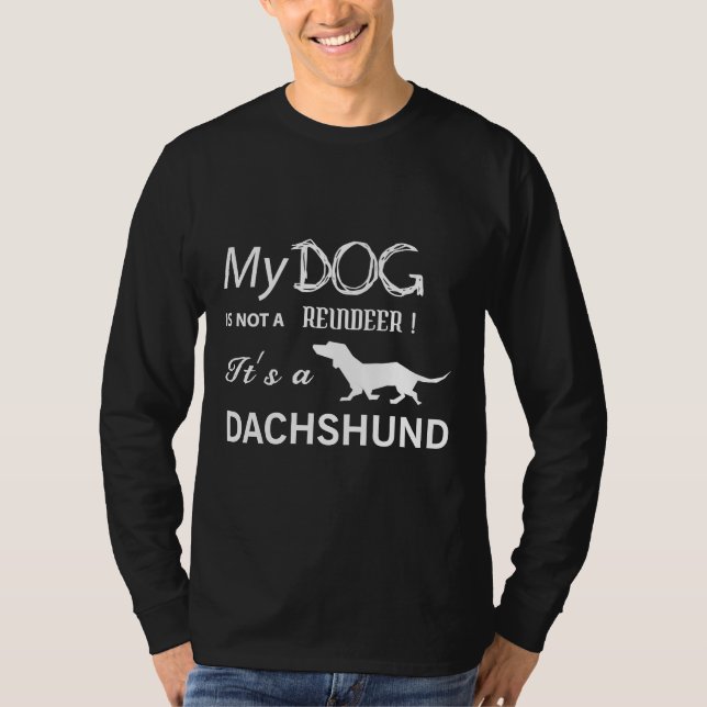 Dess A Dachshund T Shirt (Framsida)