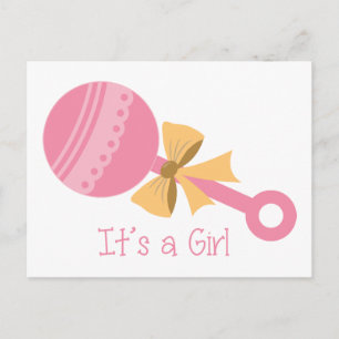 Dess A Girl Rattle Vykort