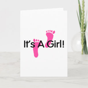 Dess A Girl Rosa Footprint Meddelande