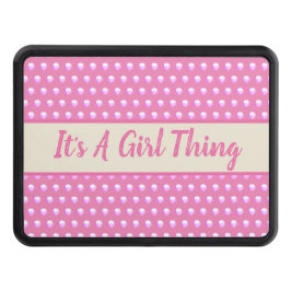 Dess A Girl Sak Rosa Bright Polka dots Girly Dragkroksskydd