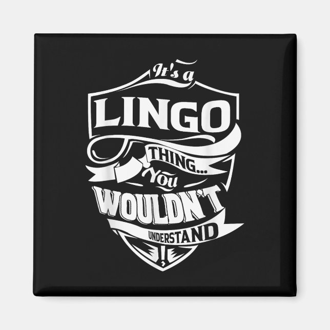 Dess A Lingo Sak-gåvor Magnet (Framsidan)
