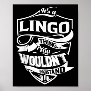 Dess A Lingo Sak-gåvor Poster