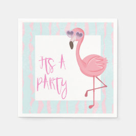 "Dess A Party" Flamingo Sommar Pappersservett