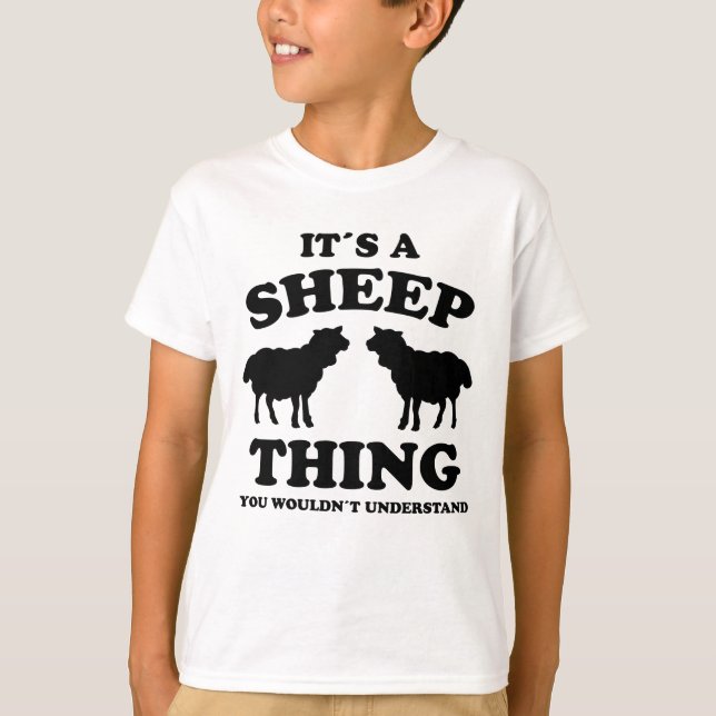 Dess A Sheep Sak design Shebs Lamb Farmer Gift T Shirt (Framsida)