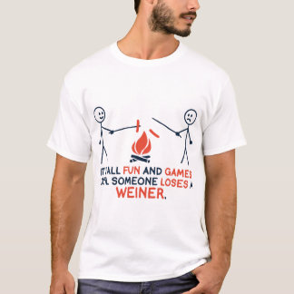 dess all skoj till någon förlorar en weiner t shirt