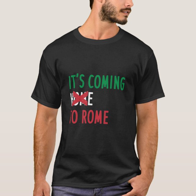 dess ankomst till italien - dess ankomst till hemm t shirt (Framsida)