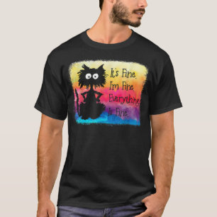 Dess Bra Im-Bra: Allt är Bra Funny Black Ca T Shirt