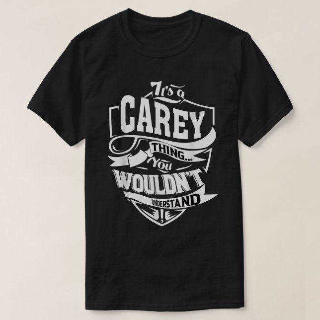 Dess CareY Sak-gåvor T Shirt (Design framsida)