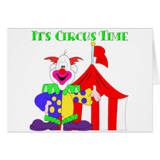 Dess cirkus Time Hälsningskort