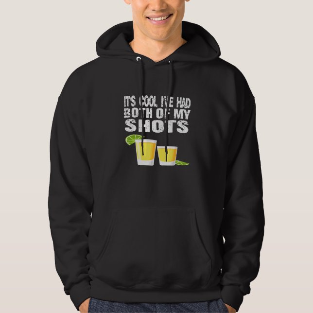 Dess Coola Ihar både mina skott Tequila Hoodie (Framsida)