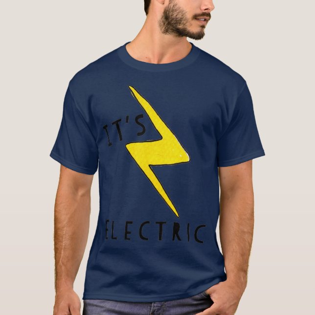 Dess elektriska lustiga blixt Bult T Shirt (Framsida)