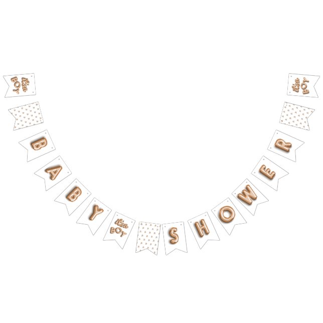 DESS en pojke! Guld- bunting Vimplar (Alla)