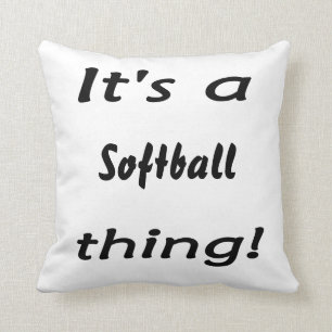 Dess en softballsak! kudde