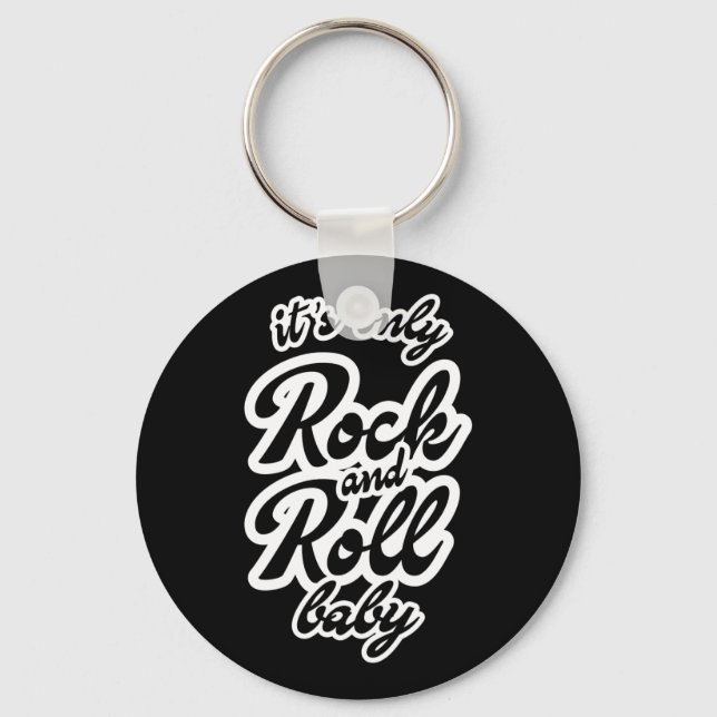 Dess enda Rock and roll Baby Nyckelring (Framsida)