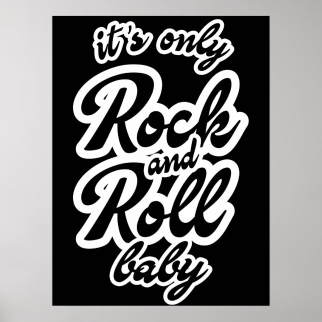 Dess enda Rock and roll Baby Poster (Framsidan)