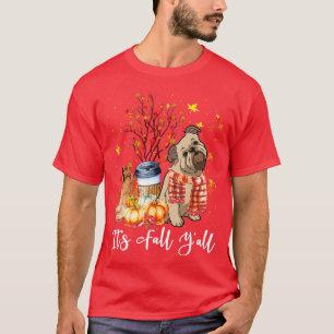 Dess Fall Yall Brussels Griffon Hund Pumpkin Fall T Shirt