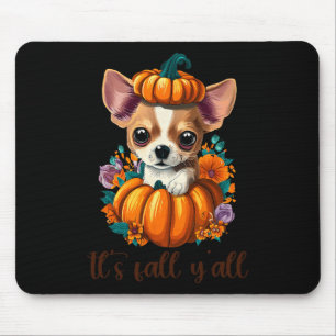 Dess Fall Y'all Cute Blommigt Pumpkin Chihuahua Ha Musmatta