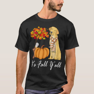 Dess Fall Yall Labrador Gul lab T Shirt