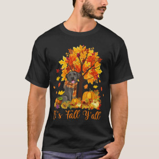 Dess Fall Yall Labrador Svart lab Halloween Thanks T Shirt