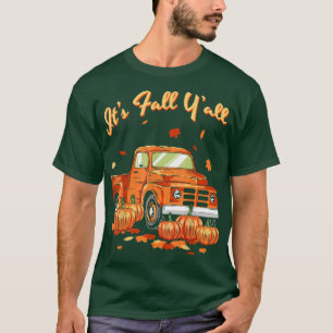 Dess Fall Yall Pumpkin Lastbil Höst löv Fall för T Shirt