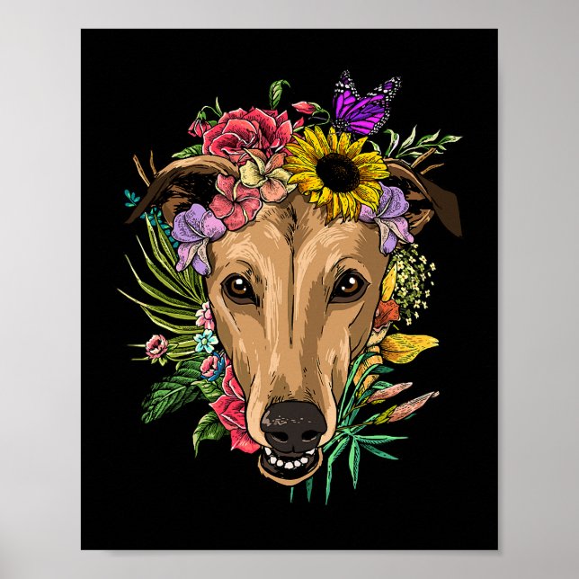 Dess fallande Yall Cute Pudel, hösten Träd Höst lö Poster (Framsidan)