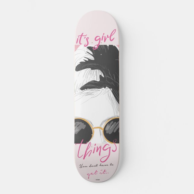 Dess flickasaker mini skateboard bräda 18,5 cm (Framsida)