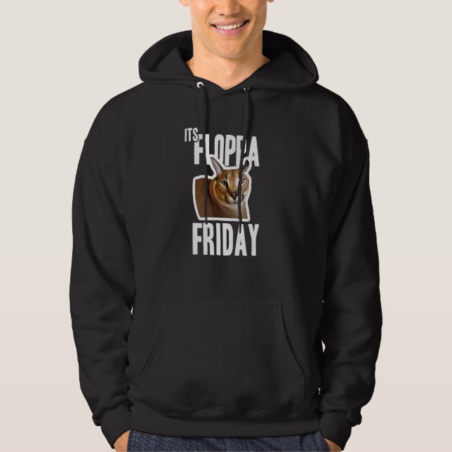 Dess Floppa Fredag Meme Hoodie (Framsida)